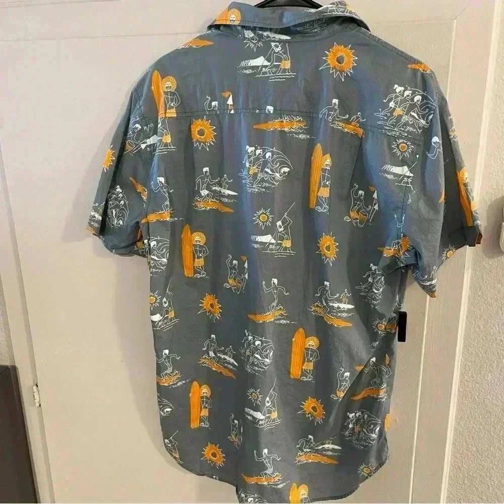 Lost at Sea Patterned Beach Button Down casual - Picture 4 of 7